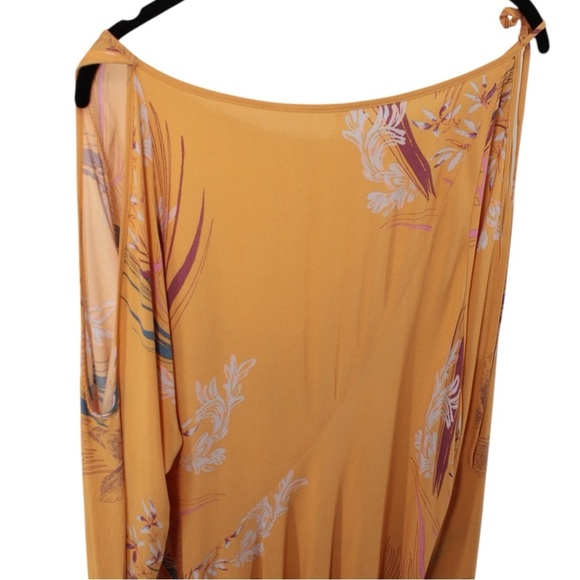Free People Clear Skies Cold Shoulder Fairy Whimsical Garden Party Dress Size L - Picture 6 of 10